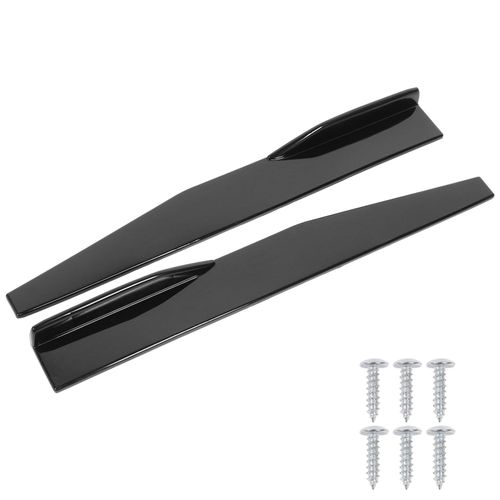 Lot De 2 Diffuseurs Universels Pour Jupes Laterales, 74,5 Cm, Noir Brillant