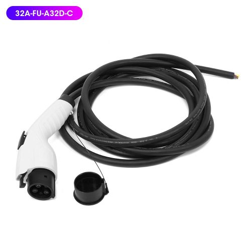 Cable De Recharge Pour Vehicule Electrique 16/32 A, Type 1, Pour Connecteur Femelle Sae J1772, Borne De Recharge Pour Vehicule Electrique 240 V (32 A Fu A32d C)