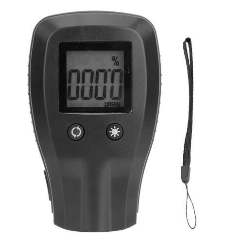Ethylotest Professionnel Portable Lcd Retroeclaire Numerique, Testeur D'alcoolemie, Analyseur, Detecteur