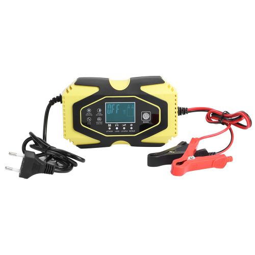 Chargeur rapide AGM 12 V 6 A 24 V 3 A pour reparation de batterie de moto et de voiture, prise UE 100 V-240 V