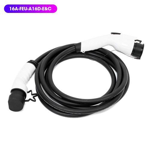 Connecteur De Chargeur Evse Avec Cable De 5 M, Charge Rapide Pour Vehicule Electrique Domestique, Tension De Fonctionnement 110 V-250 V (16 A Feu A16d E&C)