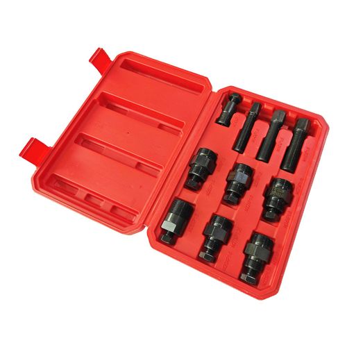 Extracteur De Volant D'inertie, 10 Pieces, Filetage A Droite, Ensemble D'outils De Reparation En Acier Au Carbone