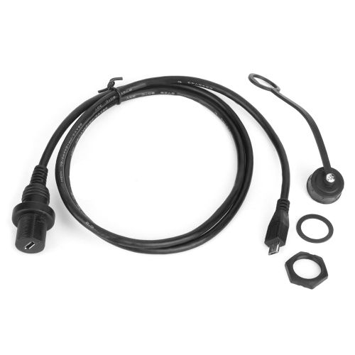 Cable adaptateur micro USB male vers femelle, petite tete, etanche, pour tableau de bord de voiture