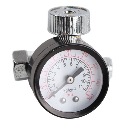 Regulateur d'air de pulverisateur, manometre, filtre, commande pneumatique, filetage BSP 0-125 PSI