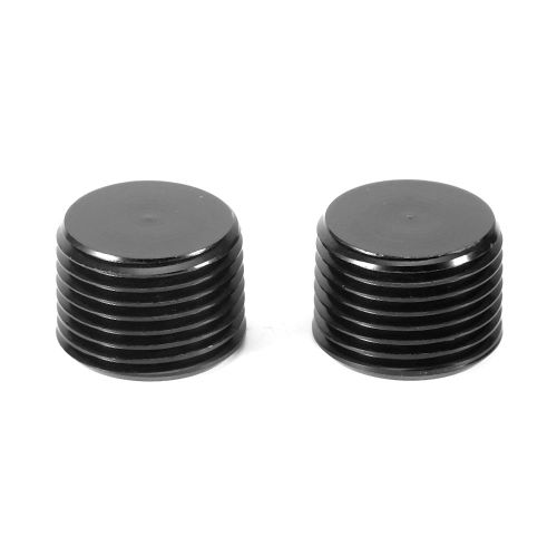 Douille hexagonale filetee pour tuyau NPT 3/8 po, alliage d'aluminium noir