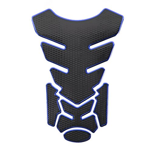 Autocollant 3d Pour Reservoir De Carburant, Decoration De Moto Compatible Avec Yamaha, Noir Et Bleu