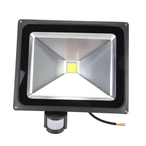 Projecteur Led D'exterieur Ip67 Pour Garage, Detecteur De Mouvement, Eclairage A Induction, 85-285 V, Noir
