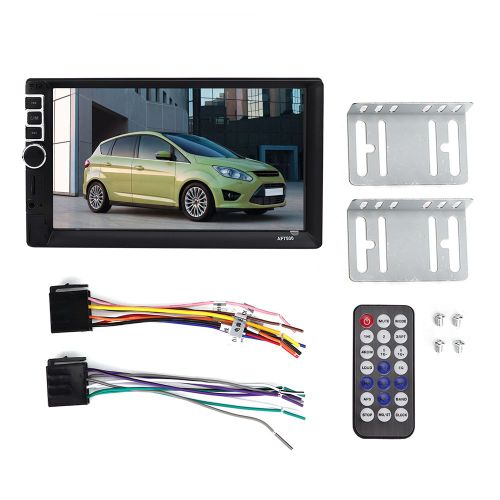 Lecteur MP5 de voiture 7 pouces, transmetteur radio FM Bluetooth mains libres, image de recul
