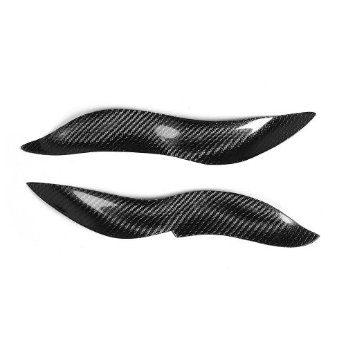 1 Paire D'autocollants Decoratifs Pour Paupieres De Phare En Fibre De Carbone, Adaptes Aux Anciens Sourcils De Phares Intelligents W450 03-06