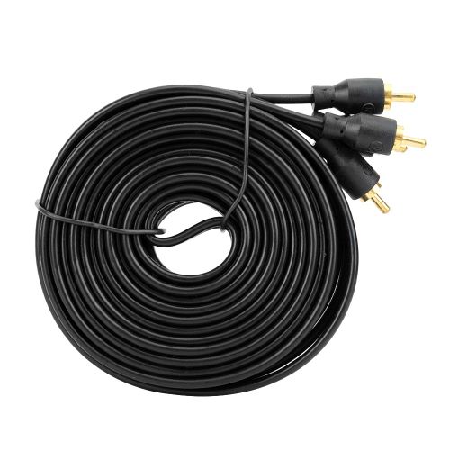 Cable audio de voiture, haut-parleur, amplificateur RCA, DVD, TV, fil en cuivre pur, sortie et entree de 5 m