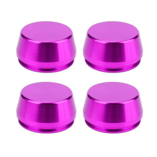 Lot De 4 Cache-Moyeux Universels En Aluminium Pour Jantes De 56 Mm (2,2 Pouces) (Violet)