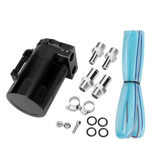 Reservoir De Recuperation D'huile Moteur En Aluminium, Reniflard, Accessoires De Modification De Voiture (Noir)