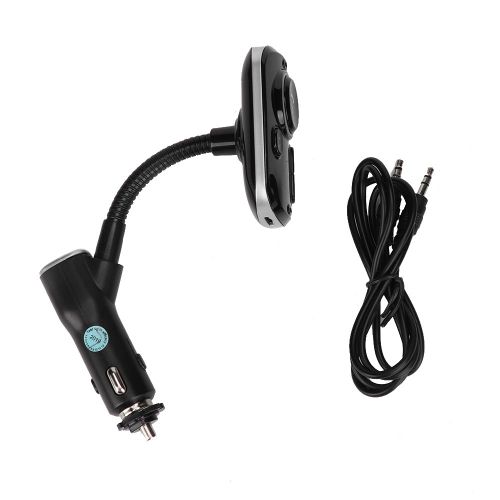 Haut-parleur Bluetooth MP3 pour voiture, navigation FM, double USB, transmetteur FM, telephone mains libres