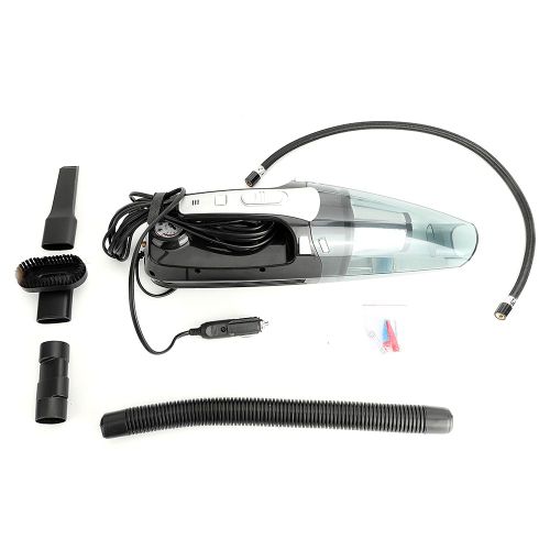Aspirateur De Voiture Portable Sans Fil 12 V 2 En 1, Pompe A Air, Aspiration Humide Et Seche, Double Usage, Recuperateur De Poussiere