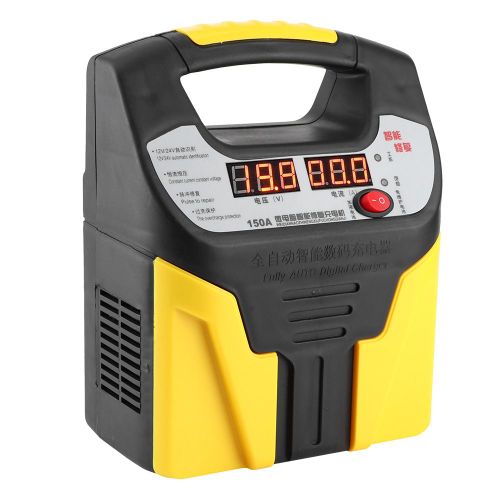 Chargeur De Batterie De Voiture 220 V Avec Ecran Lcd, Chargeur Intelligent De Reparation D'impulsions, Prise Cn