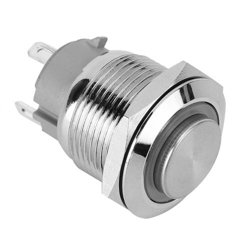 Interrupteur Marche/Arret A Bouton-Poussoir A Led Bleue Pour Voiture, Symbole D'alimentation Angel Eye