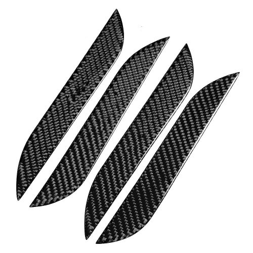 Autocollant Pour Poignee De Porte Exterieure De Voiture En Fibre De Carbone, Compatible Avec Tesla Model S 2014-2018