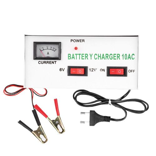 Chargeur De Batterie Intelligent Et Entierement Automatique Pour Voiture Et Moto 6 V 12 V Avec Affichage A Pointeur