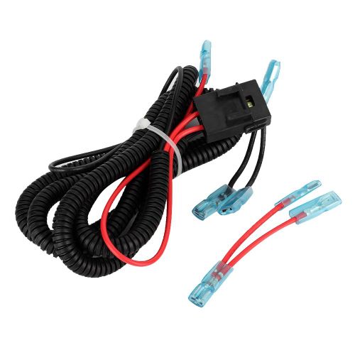 Cable USB pour allume-cigare de moto de 1,5 m avec fusible, gaine ondulee