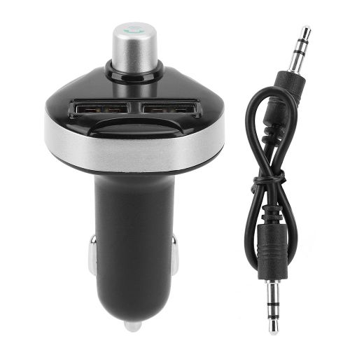 Kit mains libres Bluetooth sans fil X13 pour voiture, transmetteur FM, lecteur MP3, double chargeur USB