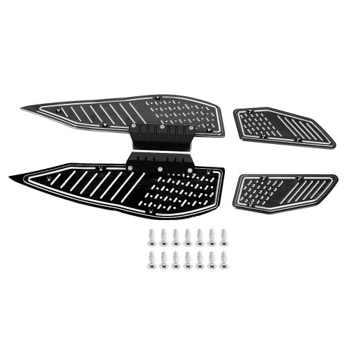 Repose-Pieds Avant Et Arriere En Alliage D'aluminium Pour Moto Yamaha Xmax 250 300 (Noir)
