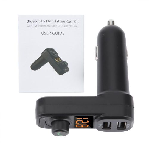 Lecteur mains libres BT BT-53 pour voiture, transmetteur FM, lecteur MP3, double lecteur audio USB