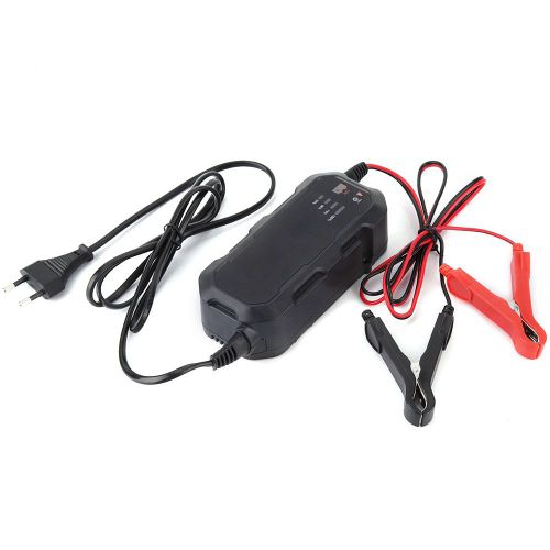 Chargeur De Batterie Automatique 12 V Pour Voiture Et Moto, Prise Ue 85-240 V