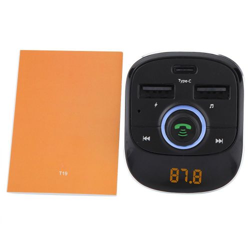 Kit de chargeur BT pour voiture, transmetteur FM sans fil, mains libres, lecture de musique MP3, port de charge Type-C