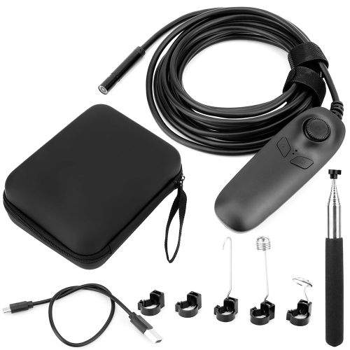 Camera d'inspection endoscopique sans fil pour voiture, compatible avec Android