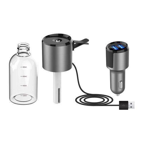 Mini Humidificateur D'air A Ultrasons, Diffuseur D'huiles Essentielles Usb A Lumiere Douce, Purificateur De Voiture, Brume Aromatique Ma