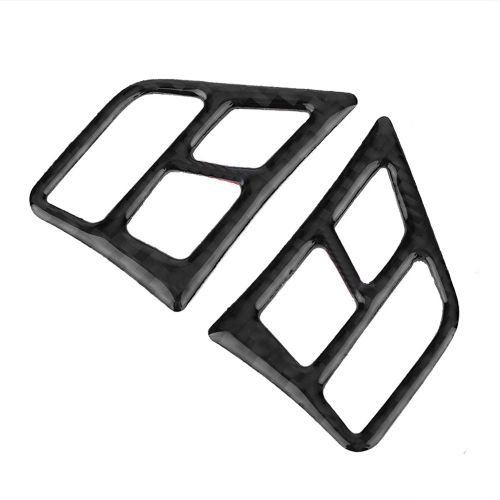 Autocollants Pour Boutons De Volant En Fibre De Carbone Pour Accessoires Interieurs De Voiture