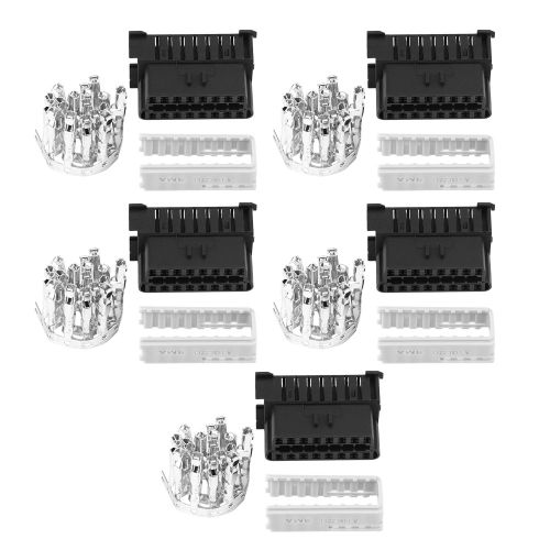 Connecteur Femelle Obd2 16 Broches, Cable Obdii, Adaptateur Automatique Pour Voiture, Kit De Coque Pour Mercedes Benz Bmw