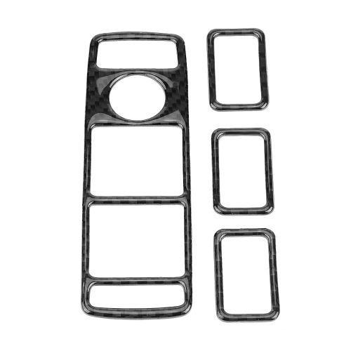 Autocollant De Bouton De Commande De Porte/Fenetre En Fibre De Carbone Pour Mercedes Gle Gla Ml Gl