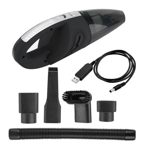 Aspirateur Portable Sans Fil 120 W Pour Voiture Et Maison, Double Usage, Aspiration Humide Et Seche, Avec Recuperateur De Poussiere