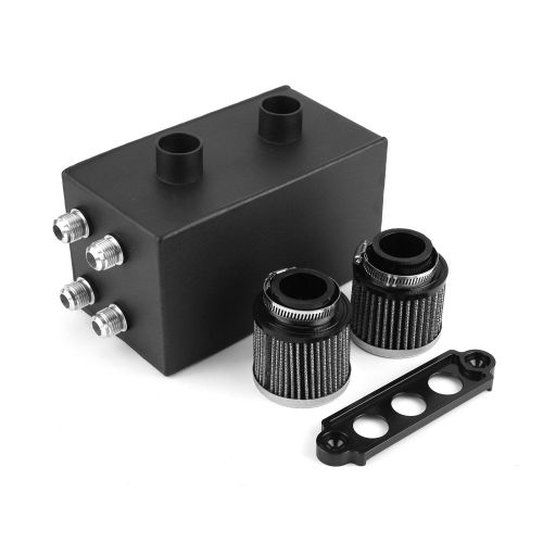 Recuperateur D'huile Moteur A Chicanes En Alliage D'aluminium Pour Honda Civic Intergra Ek, Tout Noir