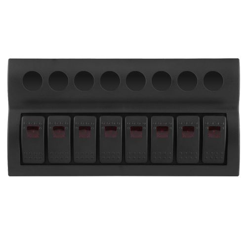 Interrupteur a bascule etanche a 3 broches, 8 positions, 12 V, 24 V, LED bleue, pour voiture, bateau