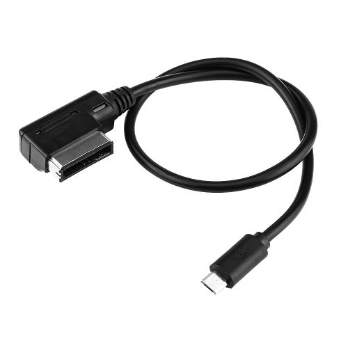 Cable adaptateur micro USB 35 cm/13,7"" pour voiture Audi AMI MDI A3 A4 A5 A6 A8 Q5 Q7 TT