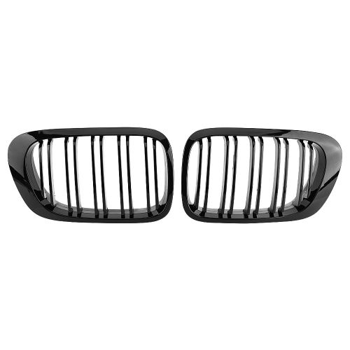 Calandre Avant Noire Brillante A Double Ligne Pour Bmw E46 2 Portes Serie 3 1999-2002