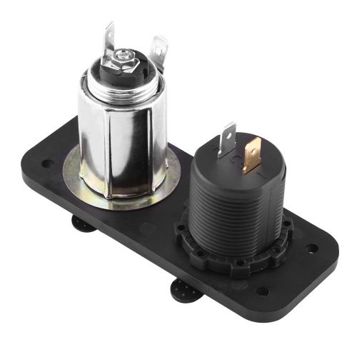 Voltmetre Allume-Cigare 12 V-24 V, Double Port Usb, Affichage Led, Pour Voiture, Bateau, Yacht, Camping-Car, Camion
