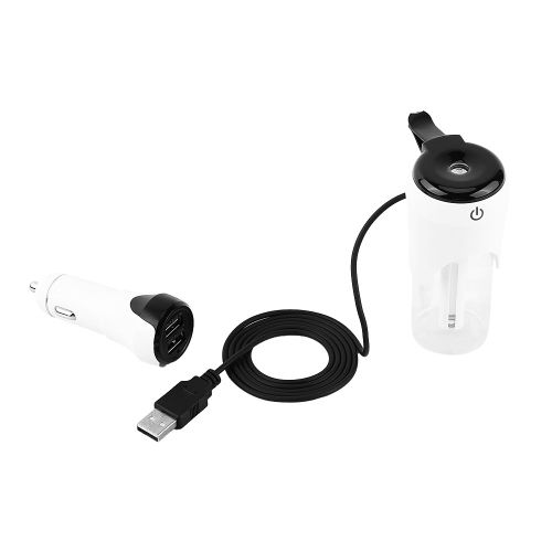 Humidificateur de voiture, purificateur d'air, brumisateur avec 2 ports de chargement USB
