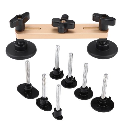 Kit De Reparation De Bosses De Carrosserie Sans Peinture?: 1 Extracteur De Type Pont Dore + 7 Languettes D'extraction De Colle + 2 Pelles