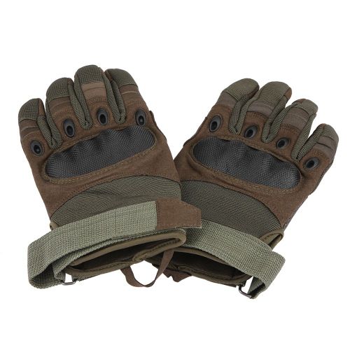 Gants De Moto D'hiver A Doigts Longs, Pour Sports De Plein Air, Course, Motocross, Vert Armee, Taille L
