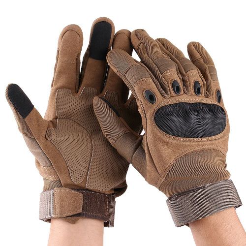 Gants De Moto D'hiver A Doigts Longs, Pour Sports De Plein Air, Course, Motocross, Jaune Desert, Taille L
