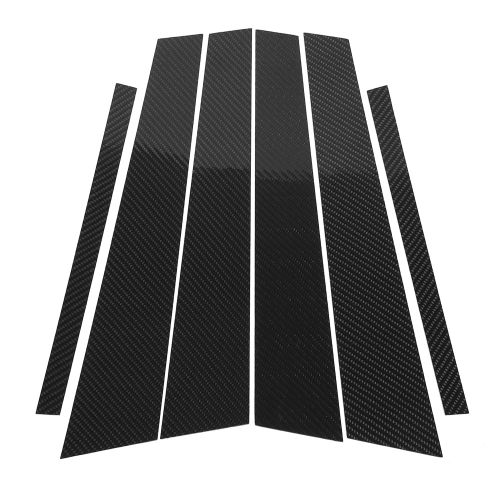 Garniture Decorative En Fibre De Carbone Pour Montants B De Vitres De Voiture, Autocollant Pour Bmw Serie 3 E46 1998-2006
