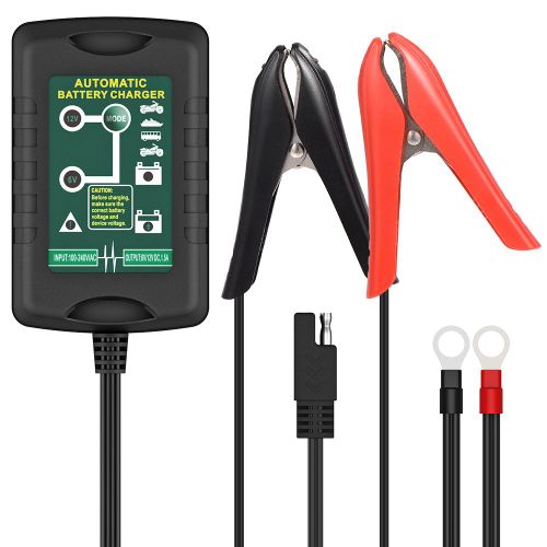 Chargeur de batterie de voiture EBTOOLS, chargeur de batterie intelligent 6 V et 12 V 1,5 A, mainteneur automatique pour voiture