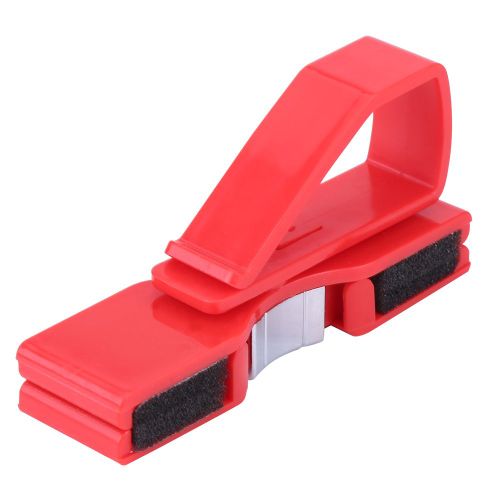 Porte-Lunettes De Soleil Pour Voiture, Lunettes, Recu, Ticket, Carte, Clip Rouge