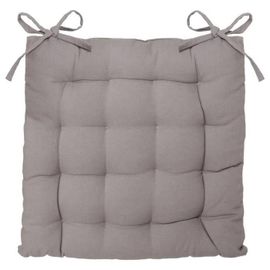 Galette De Chaise En Coton Gris 38x38 Cm - Gris - Atmosphera Createur D'interieur