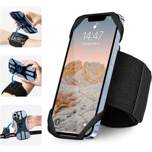 Eryi-3 En 1 Brassard Téléphone De Sport, Brassard De Sport Rotatif Détachable À 360° Avec Support Pour Téléphone Portable Compatible Avec Les Téléphones Mobiles Iphone Samsung Huawei Etc 4.5 ''-7''