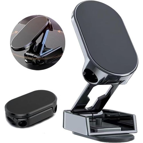 Eryi-Porte Téléphone Voiture Montage 360° Support De Ventouse Rotatif Pliant Support Téléphone Voiture De Voiture Navigation De Voiture Cadre De Fixe De Type De Ventouse Magnétique