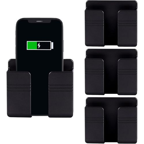 ERYI-Support Mural Pour Téléphone Portable Avec Adhésif, 4 Pièces Support Pour Chargeur De Téléphone Portable, Valise De Rangement À Distance, Pour Lit De Douche Mur Support De Téléphone Portable, No
